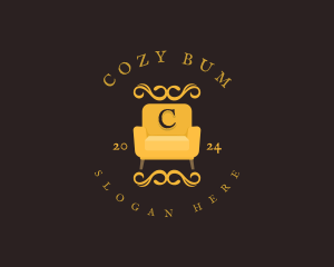 Luxury Couch Chair logo design