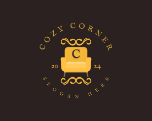 Luxury Couch Chair logo design