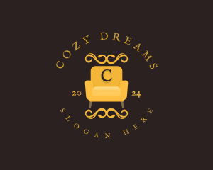 Luxury Couch Chair logo design