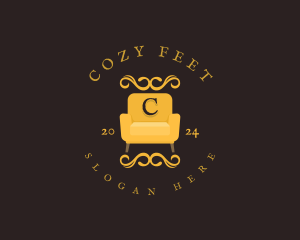 Luxury Couch Chair logo design