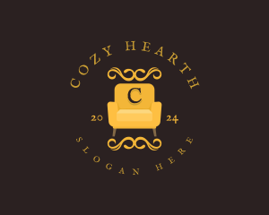 Luxury Couch Chair logo design