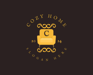 Luxury Couch Chair logo design