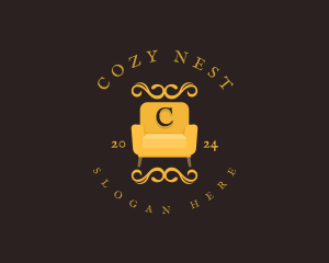 Luxury Couch Chair logo design