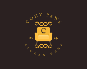 Luxury Couch Chair logo design