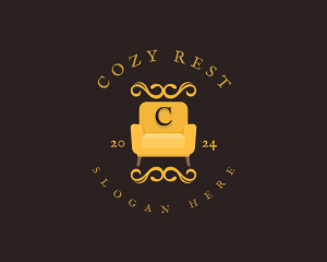 Luxury Couch Chair logo design