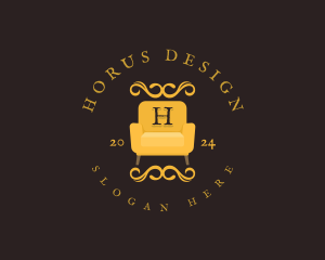 Luxury Couch Chair logo design