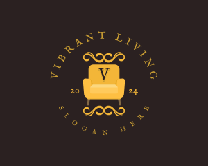 Luxury Couch Chair logo design