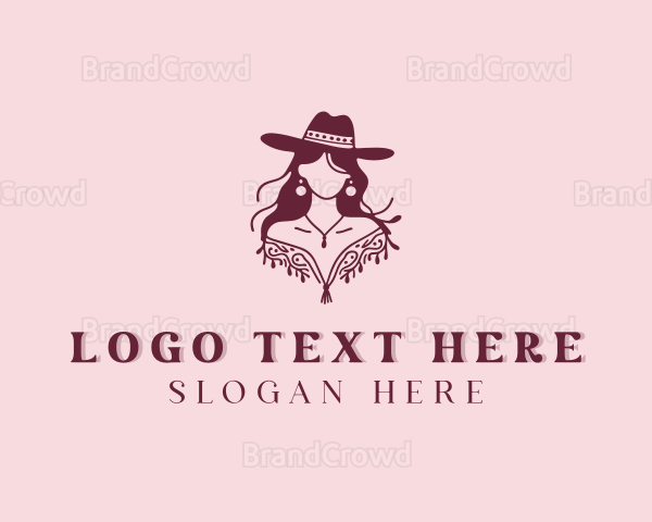 Western Cowgirl Rodeo Logo