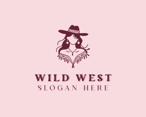 Western Cowgirl Rodeo  logo design