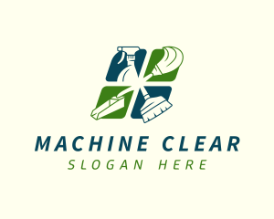 Sanitation Cleaning Housekeeping Logo
