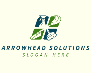 Sanitation Cleaning Housekeeping logo design