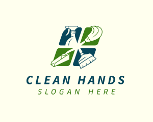 Hygiene - Sanitation Cleaning Housekeeping logo design