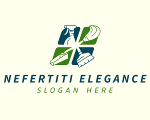 Sanitation Cleaning Housekeeping logo design