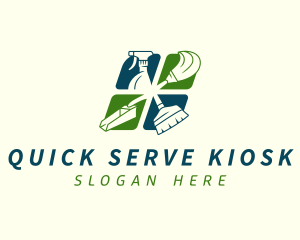 Sanitation Cleaning Housekeeping logo design