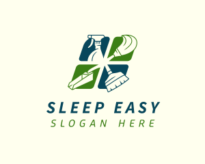 Sanitation Cleaning Housekeeping logo design