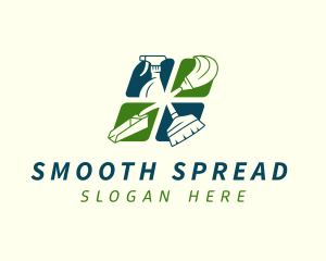 Sanitation Cleaning Housekeeping logo design