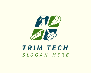 Sanitation Cleaning Housekeeping logo design