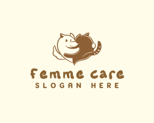 Care Dog Cat logo design