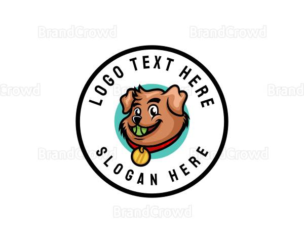 Fun Dog Baseball Logo