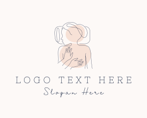 Lady - Hands Back Massage logo design