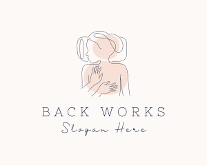 Hands Back Massage logo design