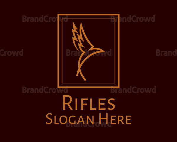 Bronze Flying Bird Logo