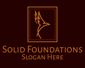 Bronze Flying Bird  Logo