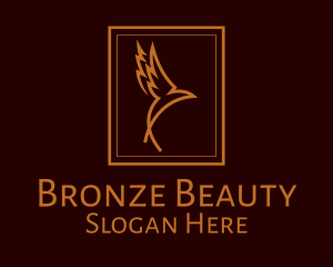 Bronze - Bronze Flying Bird logo design