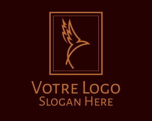 Image - Bronze Flying Bird logo design