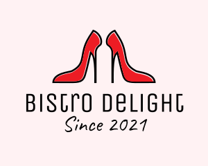 Stiletto Bottle Pub logo design