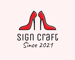 Stiletto Bottle Pub logo design