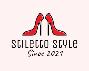 Stiletto Bottle Pub logo design