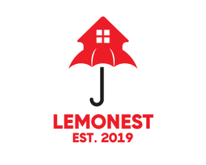 Land - Red House Umbrella logo design