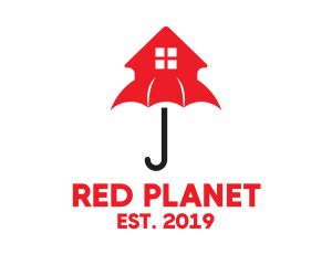 Red House Umbrella logo design