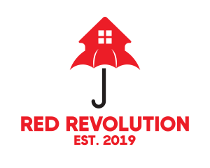 Red House Umbrella logo design