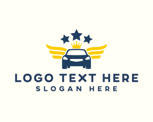 Panel Beater - Luxury Car Wings logo design