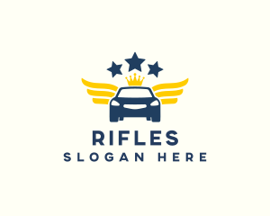 Sedan - Luxury Car Wings logo design