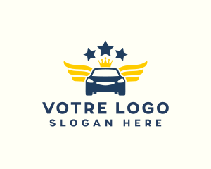 Auto Repair - Luxury Car Wings logo design