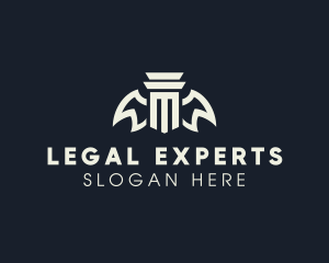 Law - Law School Wings logo design