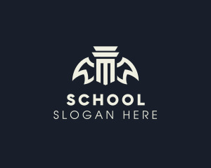 Law School Wings  logo design