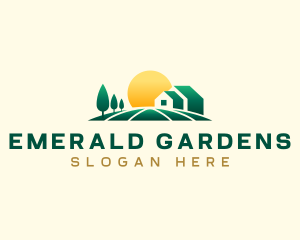 Tree Field Landscaping logo design