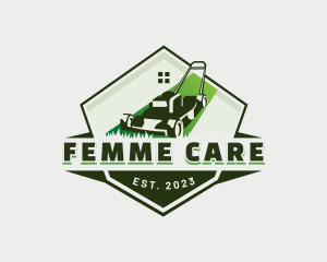 Lawn Mower Home Care logo design