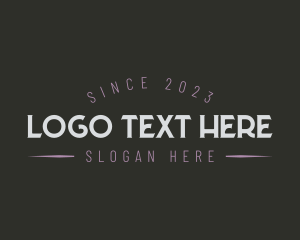 Typography - Lifestyle Business Fashion logo design