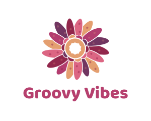 Groovy - Pink Flower Potpourri logo design