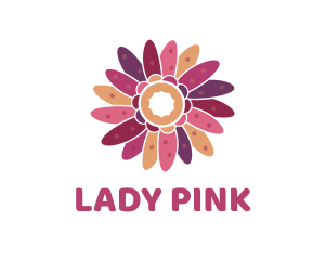 Pink Flower Potpourri logo design