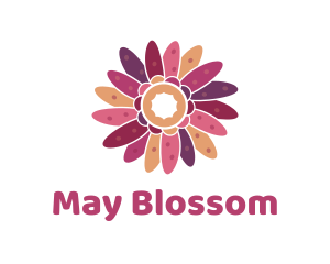 May - Pink Flower Potpourri logo design