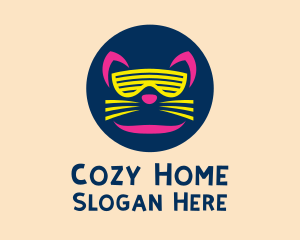 Cool Cat Sunglasses logo design
