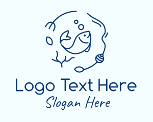 Seafood Restuarant - Ocean Fish Lure logo design