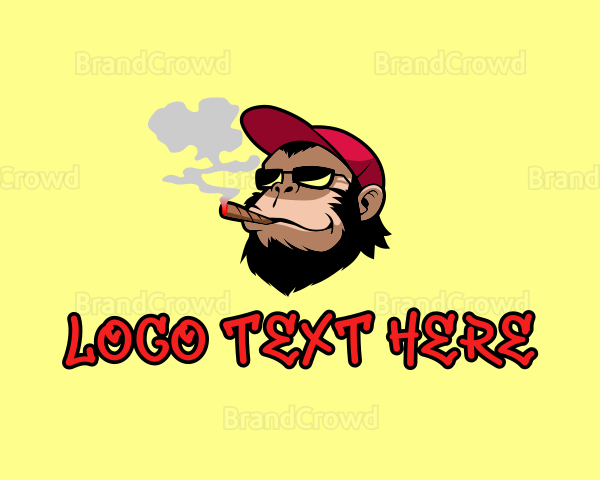 Smoking Monkey Cap Logo