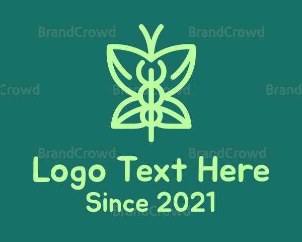Green Medical Butterfly Logo